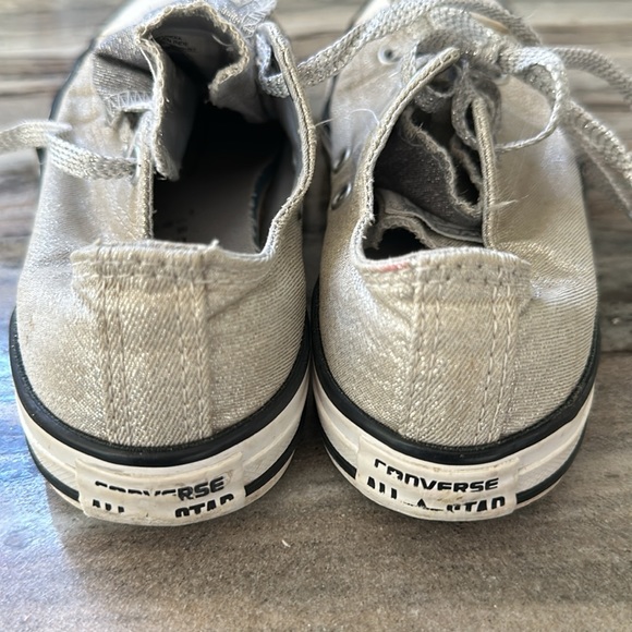 Metallic Silver Converse - Picture 6 of 9